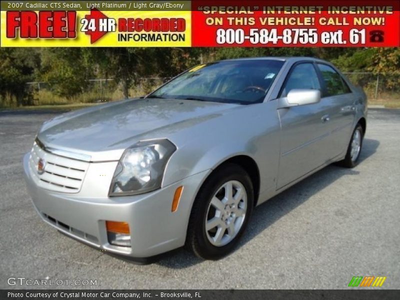 Light Platinum / Light Gray/Ebony 2007 Cadillac CTS Sedan