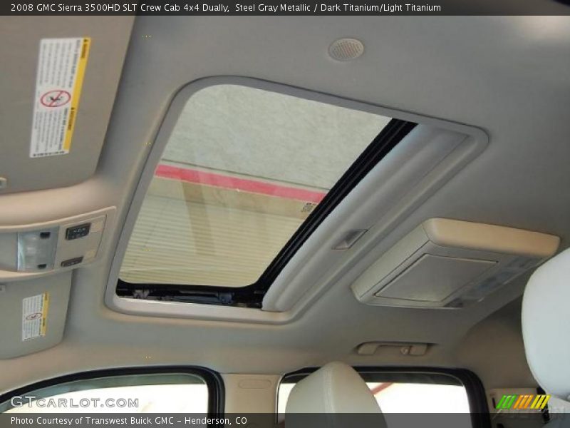 Steel Gray Metallic / Dark Titanium/Light Titanium 2008 GMC Sierra 3500HD SLT Crew Cab 4x4 Dually