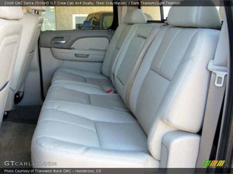  2008 Sierra 3500HD SLT Crew Cab 4x4 Dually Dark Titanium/Light Titanium Interior