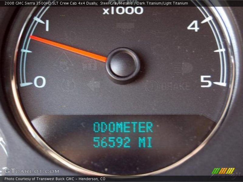 Steel Gray Metallic / Dark Titanium/Light Titanium 2008 GMC Sierra 3500HD SLT Crew Cab 4x4 Dually