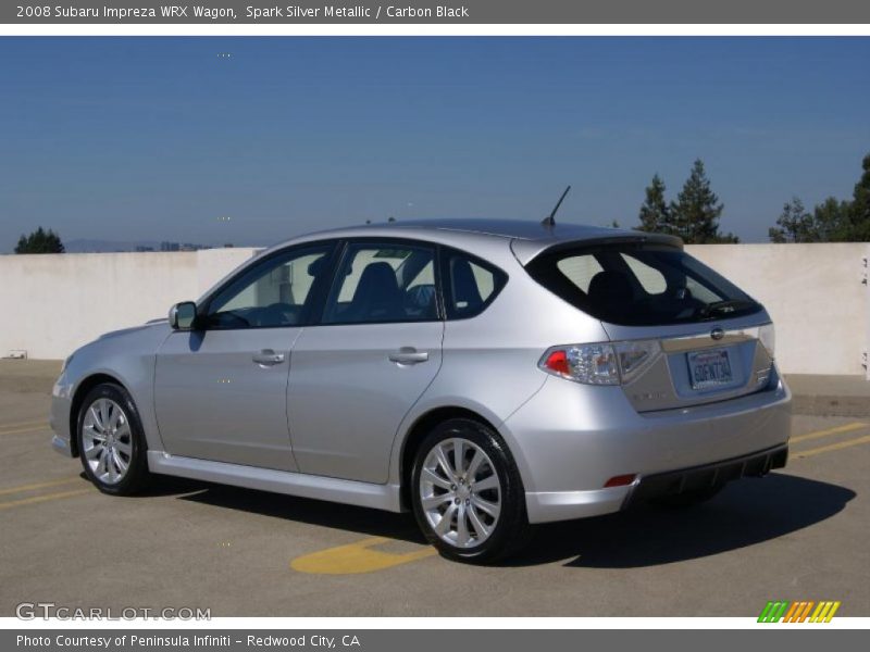 Spark Silver Metallic / Carbon Black 2008 Subaru Impreza WRX Wagon