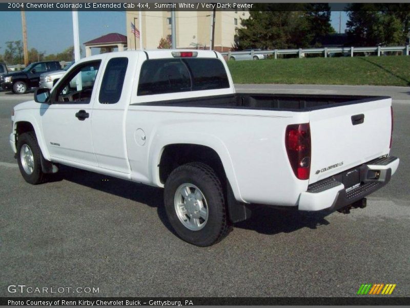 Summit White / Very Dark Pewter 2004 Chevrolet Colorado LS Extended Cab 4x4