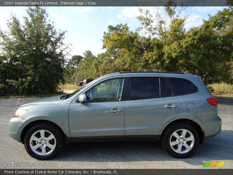 Platinum Sage / Gray 2007 Hyundai Santa Fe Limited