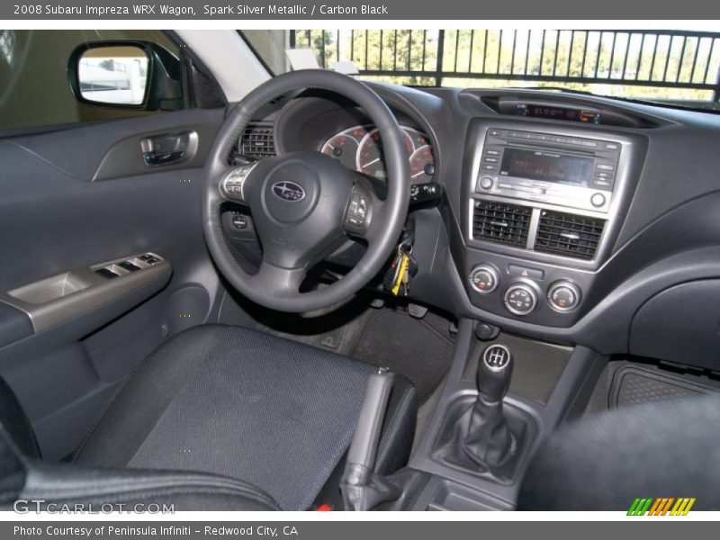  2008 Impreza WRX Wagon Carbon Black Interior