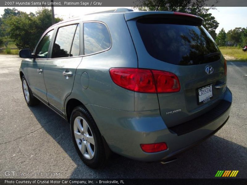 Platinum Sage / Gray 2007 Hyundai Santa Fe Limited