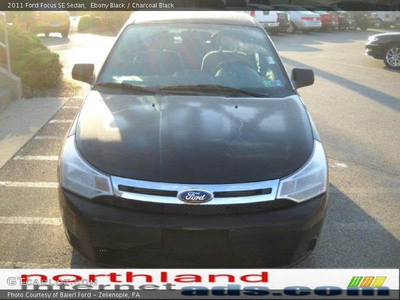 Ebony Black / Charcoal Black 2011 Ford Focus SE Sedan