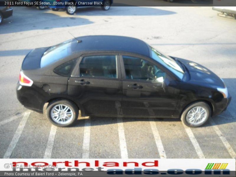 Ebony Black / Charcoal Black 2011 Ford Focus SE Sedan