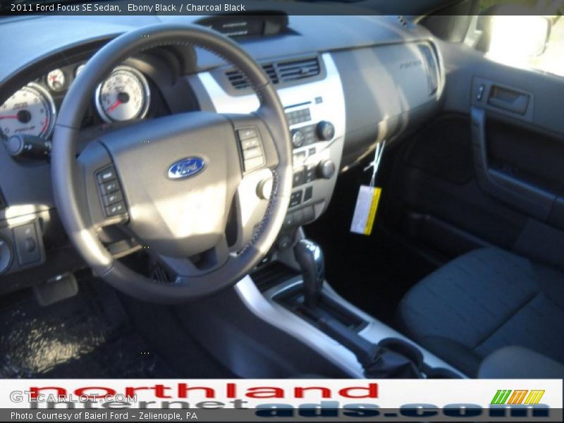 Ebony Black / Charcoal Black 2011 Ford Focus SE Sedan