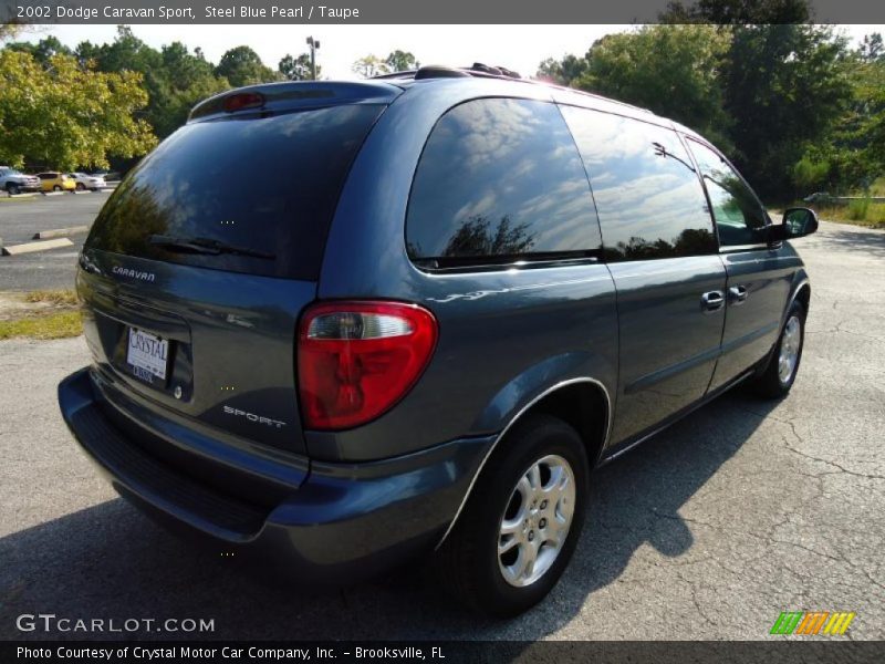 Steel Blue Pearl / Taupe 2002 Dodge Caravan Sport