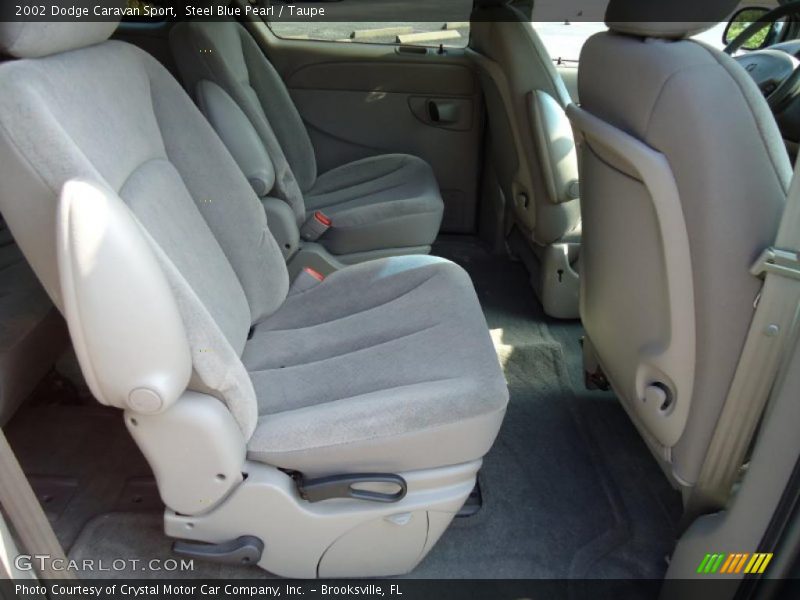 Steel Blue Pearl / Taupe 2002 Dodge Caravan Sport