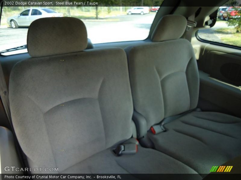 Steel Blue Pearl / Taupe 2002 Dodge Caravan Sport