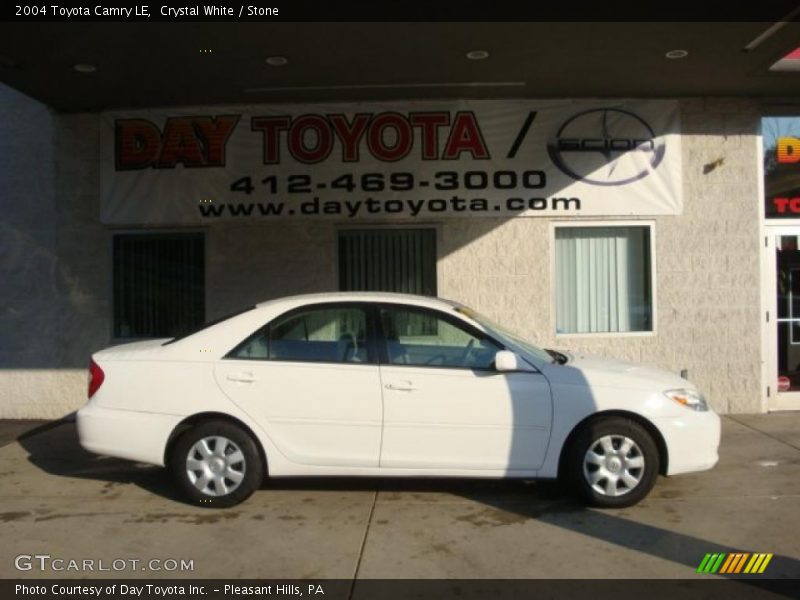 Crystal White / Stone 2004 Toyota Camry LE