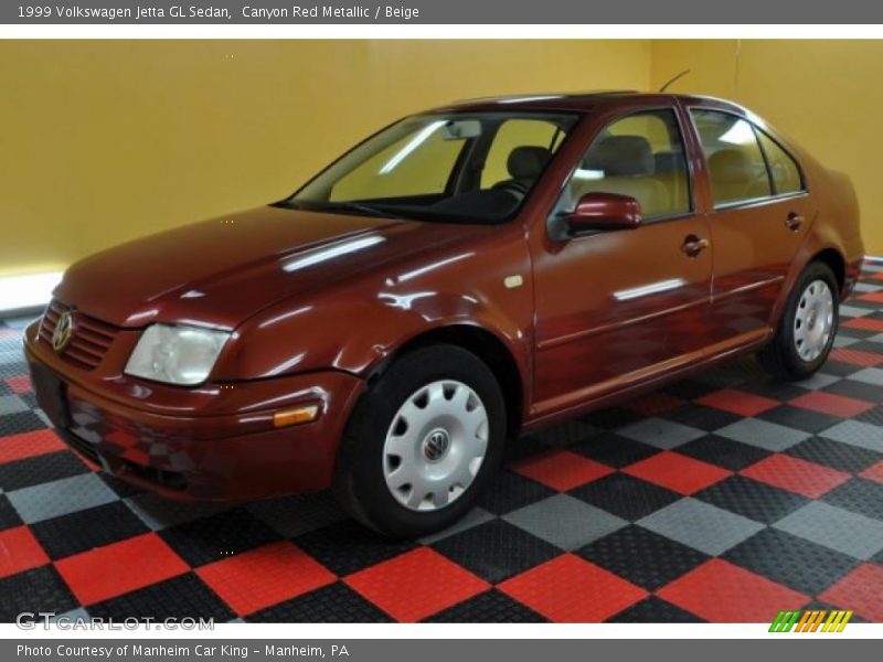 Canyon Red Metallic / Beige 1999 Volkswagen Jetta GL Sedan