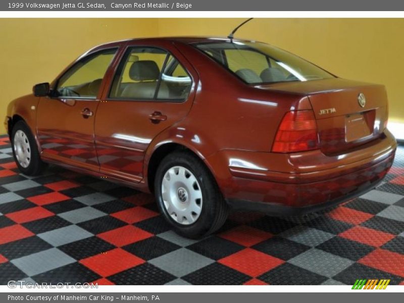 Canyon Red Metallic / Beige 1999 Volkswagen Jetta GL Sedan