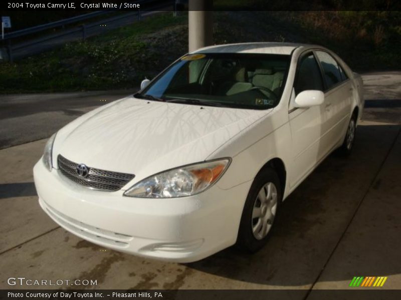 Crystal White / Stone 2004 Toyota Camry LE