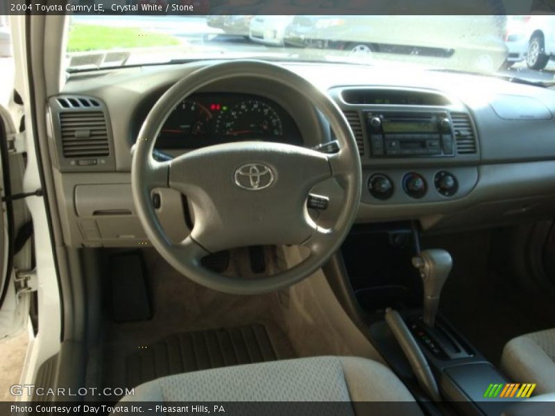 Crystal White / Stone 2004 Toyota Camry LE