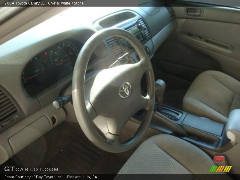 Crystal White / Stone 2004 Toyota Camry LE