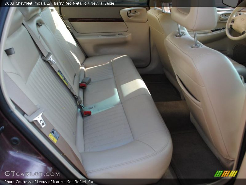 Berry Red Metallic / Neutral Beige 2003 Chevrolet Impala LS