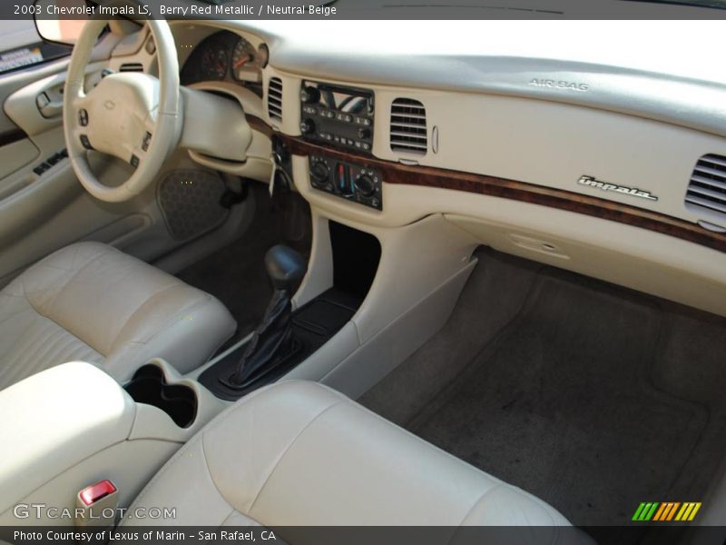 Berry Red Metallic / Neutral Beige 2003 Chevrolet Impala LS