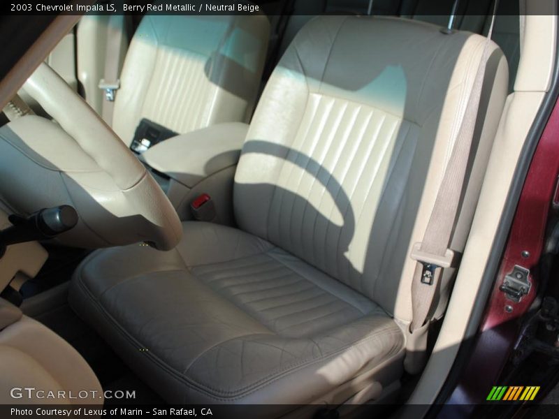 Berry Red Metallic / Neutral Beige 2003 Chevrolet Impala LS