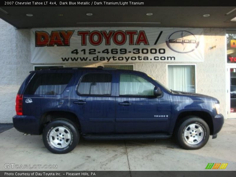 Dark Blue Metallic / Dark Titanium/Light Titanium 2007 Chevrolet Tahoe LT 4x4