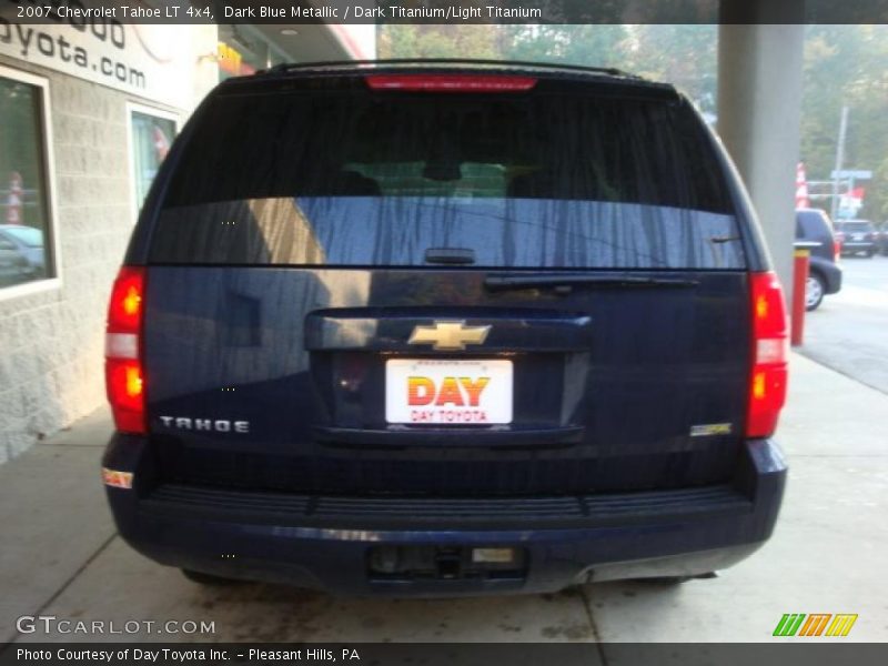 Dark Blue Metallic / Dark Titanium/Light Titanium 2007 Chevrolet Tahoe LT 4x4