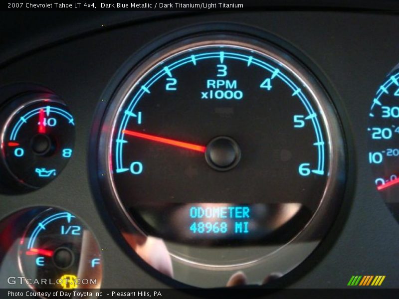 Dark Blue Metallic / Dark Titanium/Light Titanium 2007 Chevrolet Tahoe LT 4x4