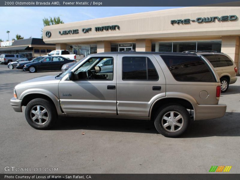 Pewter Metallic / Beige 2000 Oldsmobile Bravada AWD