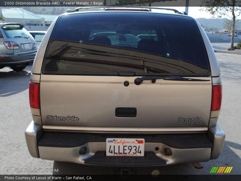 Pewter Metallic / Beige 2000 Oldsmobile Bravada AWD