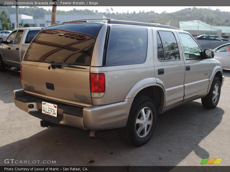 Pewter Metallic / Beige 2000 Oldsmobile Bravada AWD