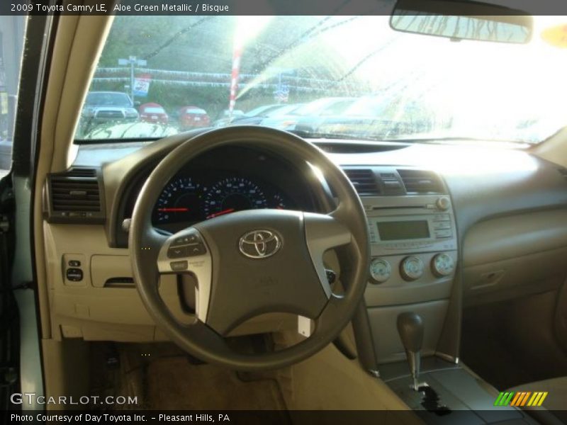 Aloe Green Metallic / Bisque 2009 Toyota Camry LE