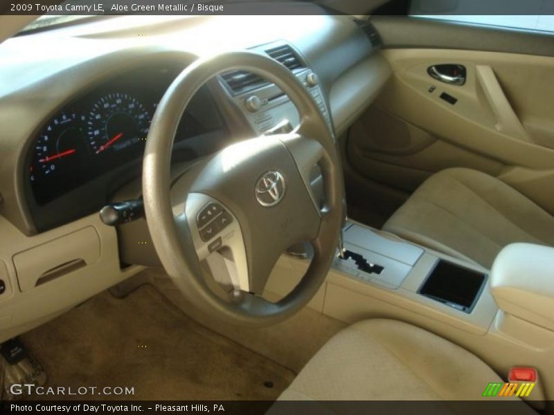 Aloe Green Metallic / Bisque 2009 Toyota Camry LE