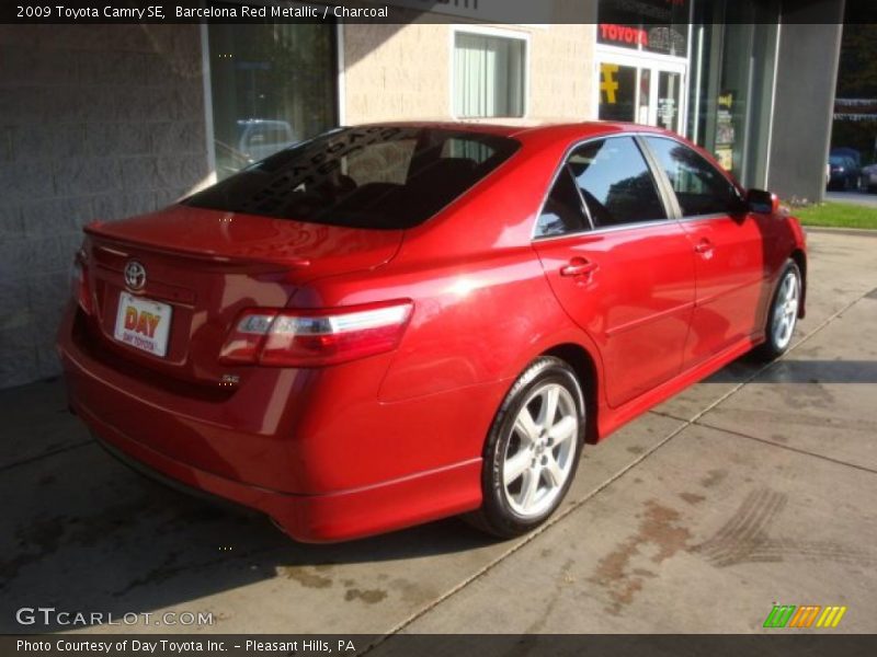 Barcelona Red Metallic / Charcoal 2009 Toyota Camry SE