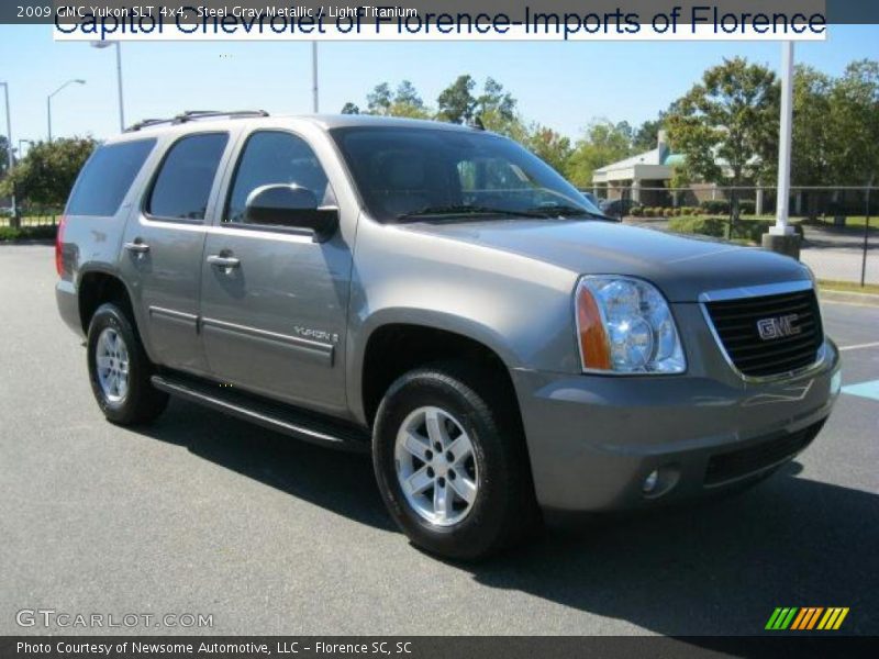 Steel Gray Metallic / Light Titanium 2009 GMC Yukon SLT 4x4