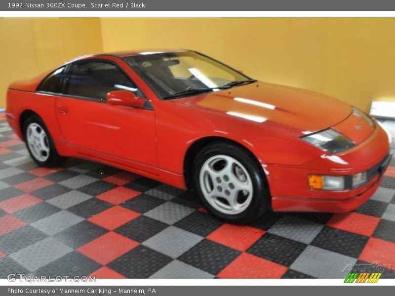 Scarlet Red / Black 1992 Nissan 300ZX Coupe