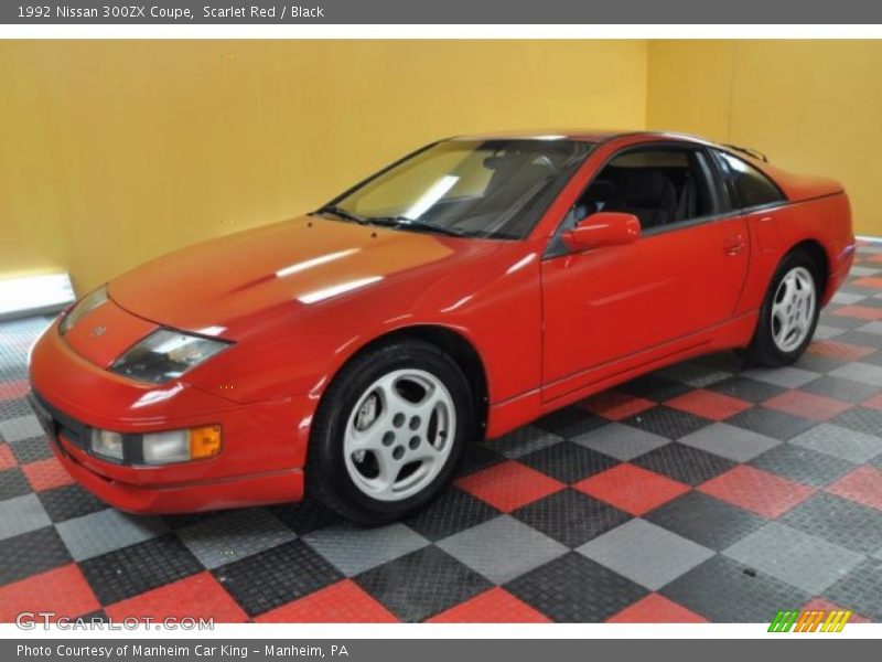 Scarlet Red / Black 1992 Nissan 300ZX Coupe