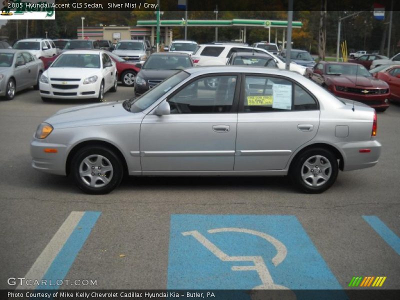 Silver Mist / Gray 2005 Hyundai Accent GLS Sedan