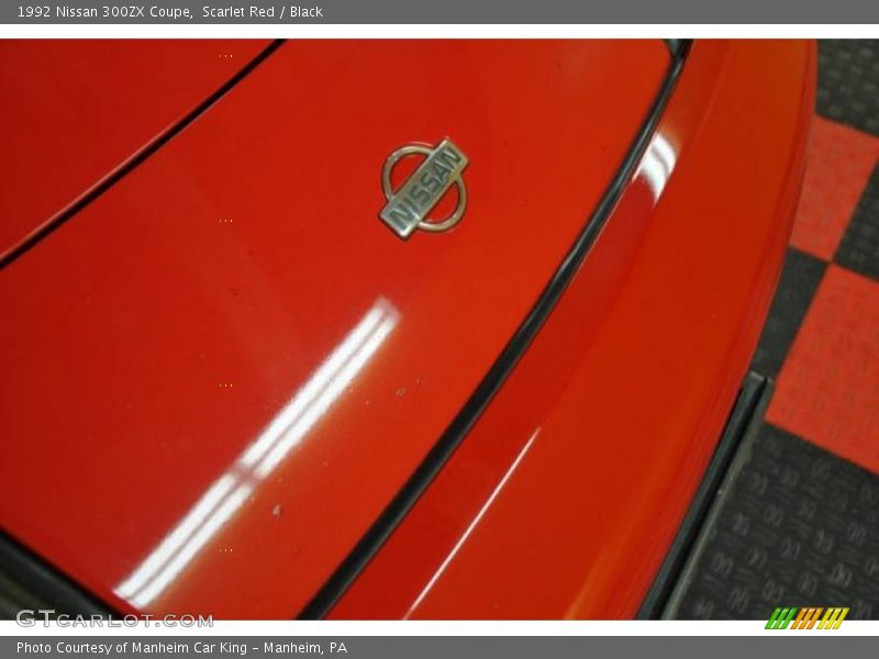 Scarlet Red / Black 1992 Nissan 300ZX Coupe