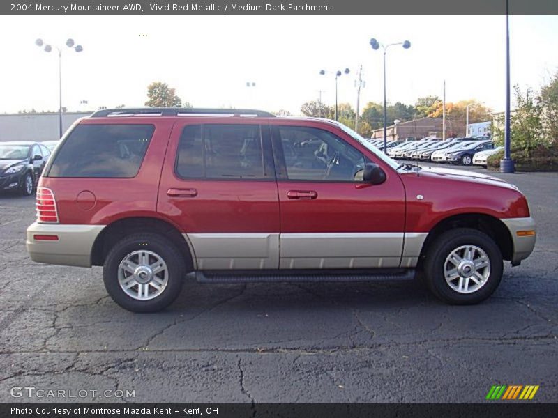 Vivid Red Metallic / Medium Dark Parchment 2004 Mercury Mountaineer AWD