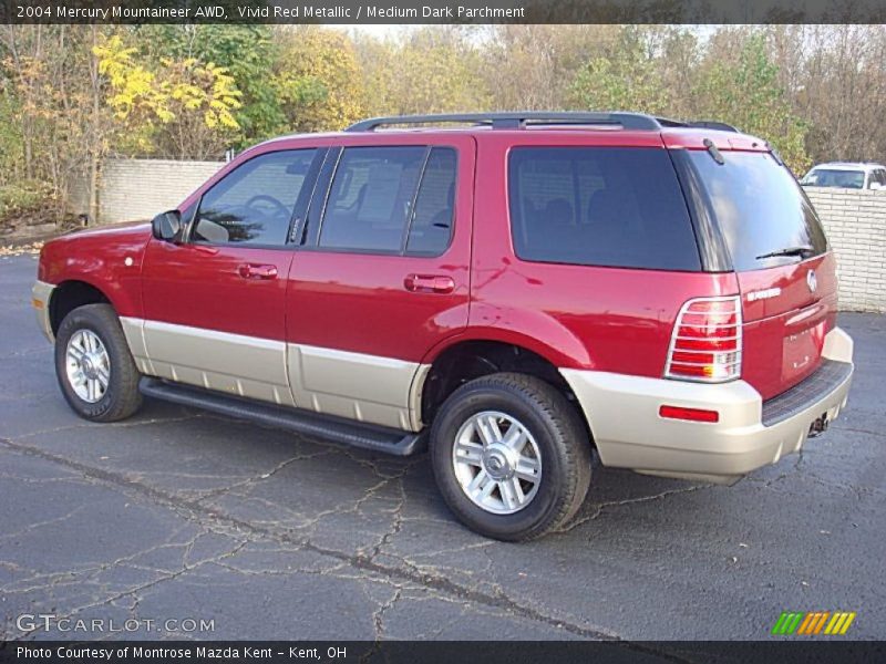 Vivid Red Metallic / Medium Dark Parchment 2004 Mercury Mountaineer AWD