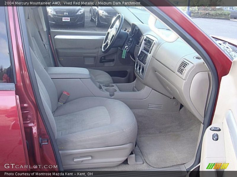 Vivid Red Metallic / Medium Dark Parchment 2004 Mercury Mountaineer AWD