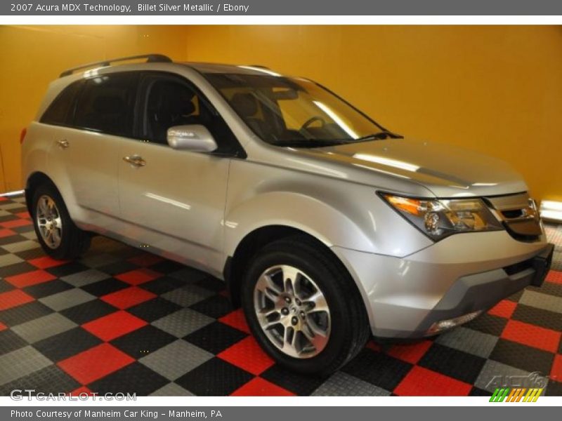Billet Silver Metallic / Ebony 2007 Acura MDX Technology