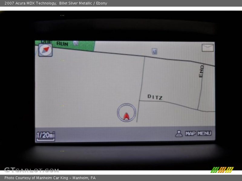 Billet Silver Metallic / Ebony 2007 Acura MDX Technology