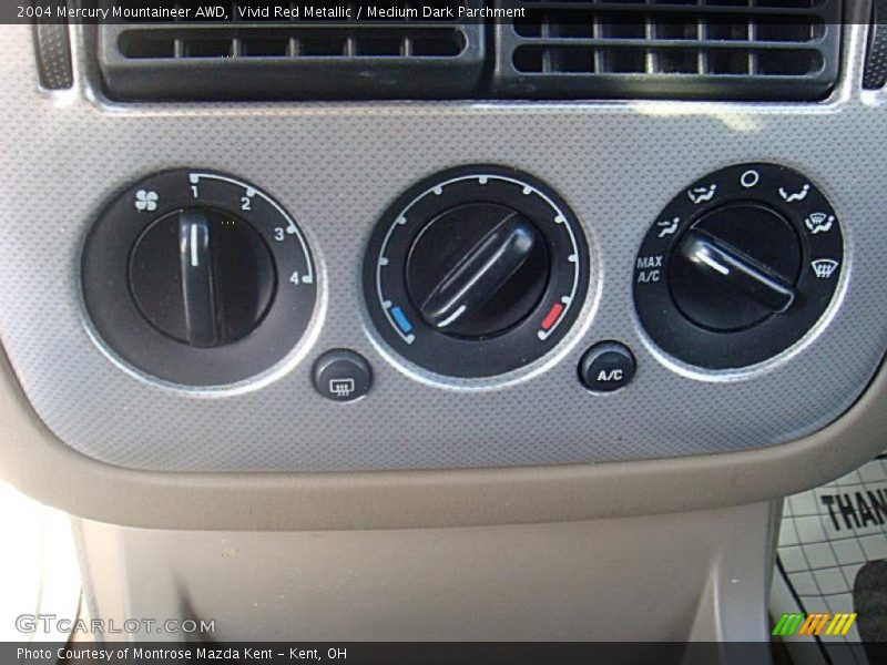 Controls of 2004 Mountaineer AWD