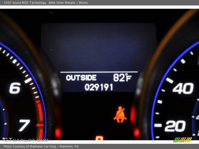 Billet Silver Metallic / Ebony 2007 Acura MDX Technology