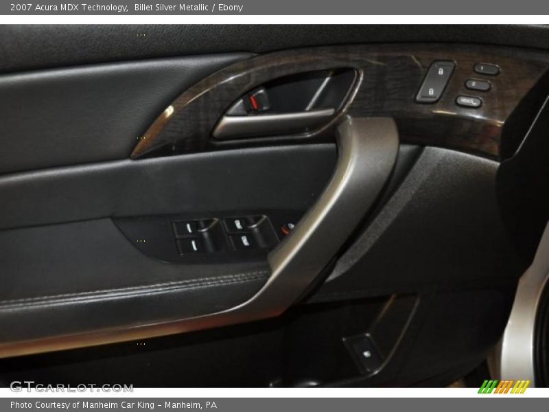 Billet Silver Metallic / Ebony 2007 Acura MDX Technology