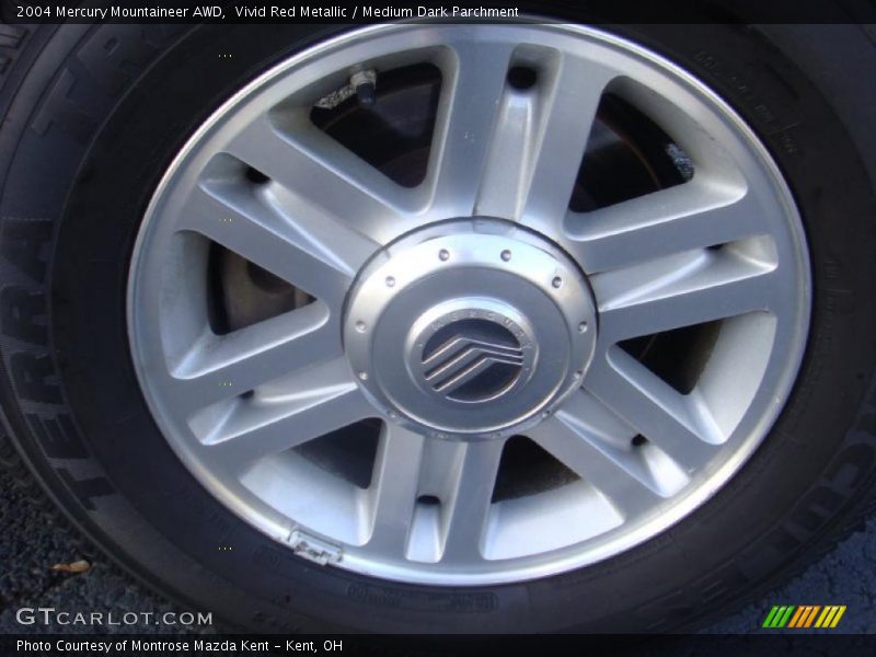 Vivid Red Metallic / Medium Dark Parchment 2004 Mercury Mountaineer AWD