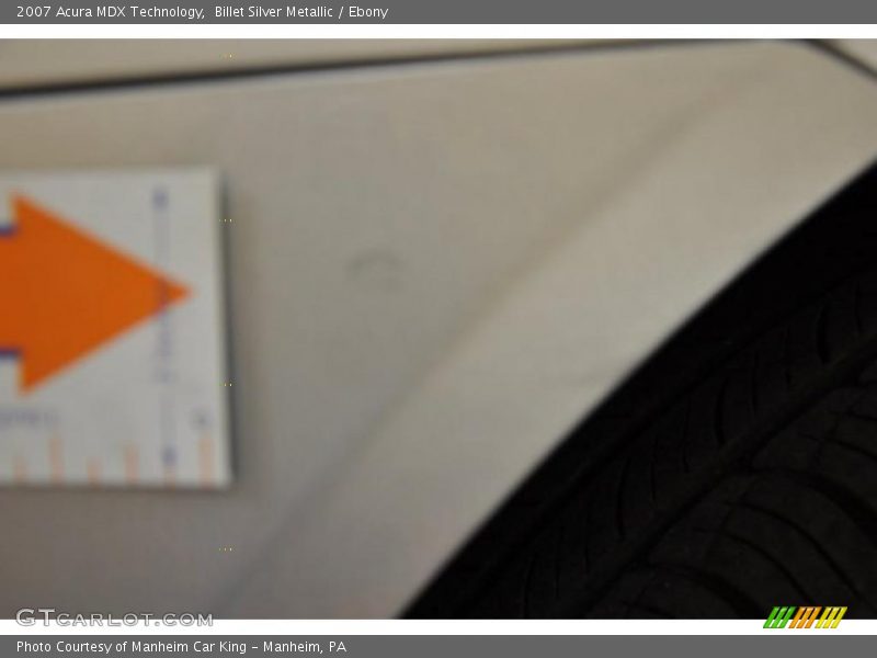 Billet Silver Metallic / Ebony 2007 Acura MDX Technology