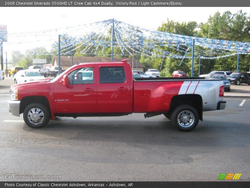 Victory Red / Light Cashmere/Ebony 2008 Chevrolet Silverado 3500HD LT Crew Cab 4x4 Dually
