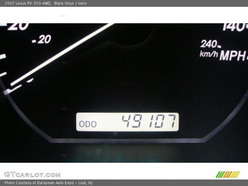 Black Onyx / Ivory 2007 Lexus RX 350 AWD